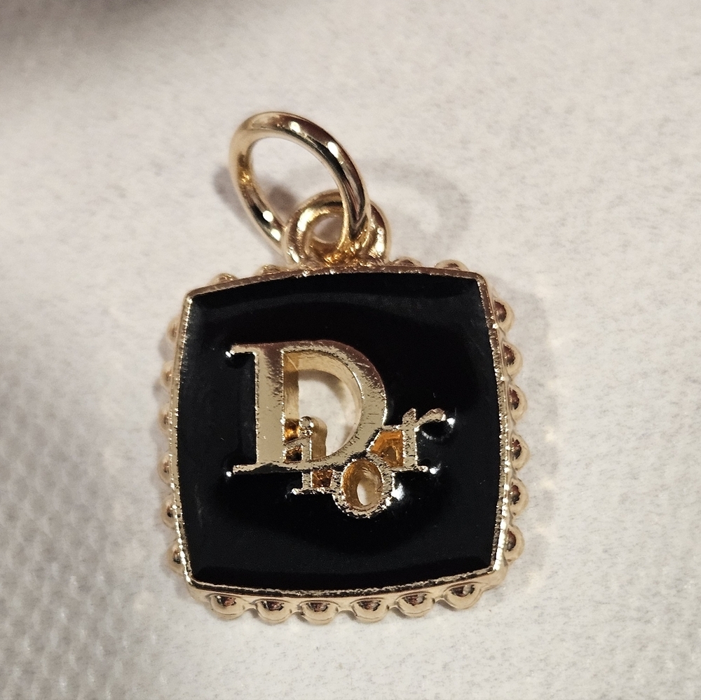 Dior Black and Gold Replacement Zipper Pull